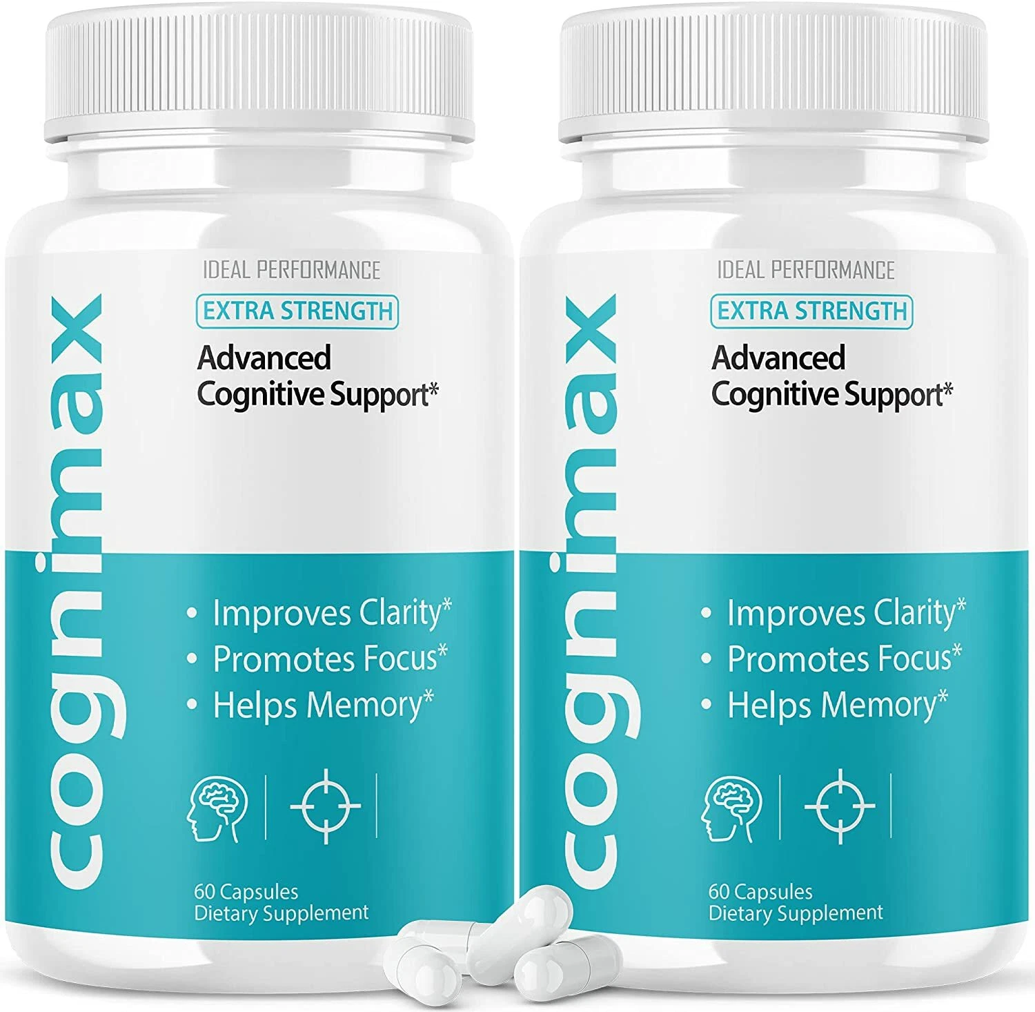 Cognimax Nootropic Brain Pills Supplement for Cognitive Support 120 Cap (2 Pack)