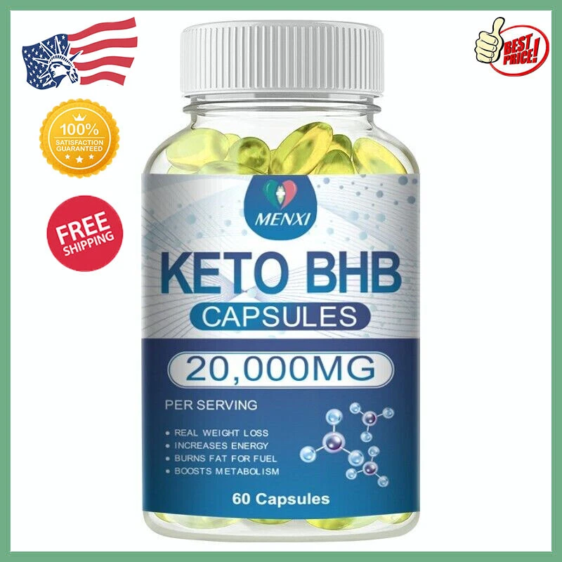 KETO BHB 20000mg Diet Pills Ketone FAT BURNER Weight Loss Diet Pills Ketosis