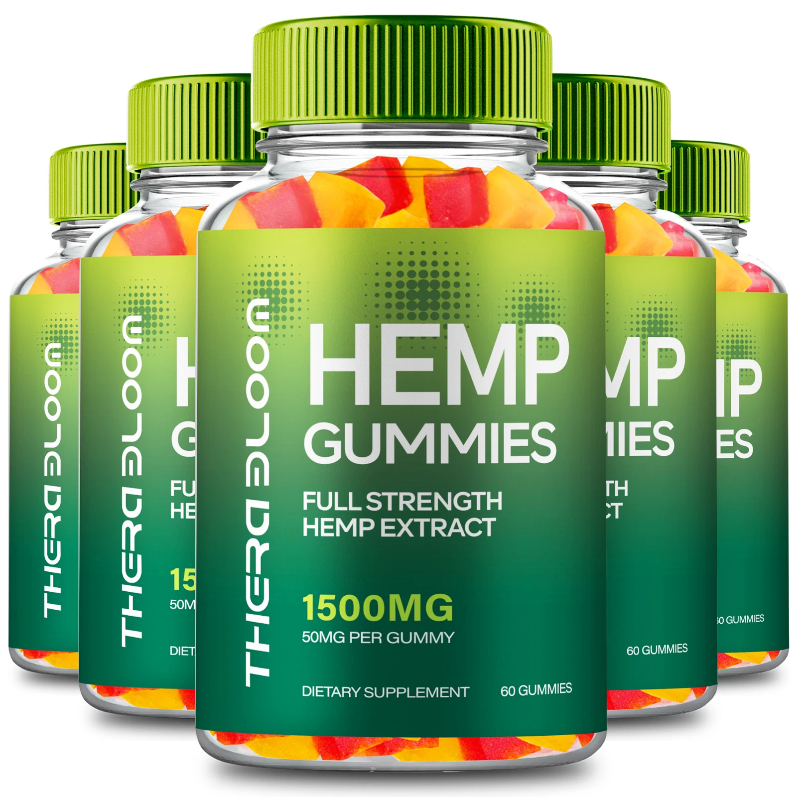 (5 Pack) Thera Bloom Gummies, TheraBloom - Health and Wellness Support Gummy