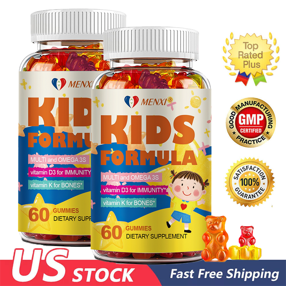Kids Formula Gummies with Omega 3 Fish Oil（EPA & DHA） - Boost Immunity （2PACKS）