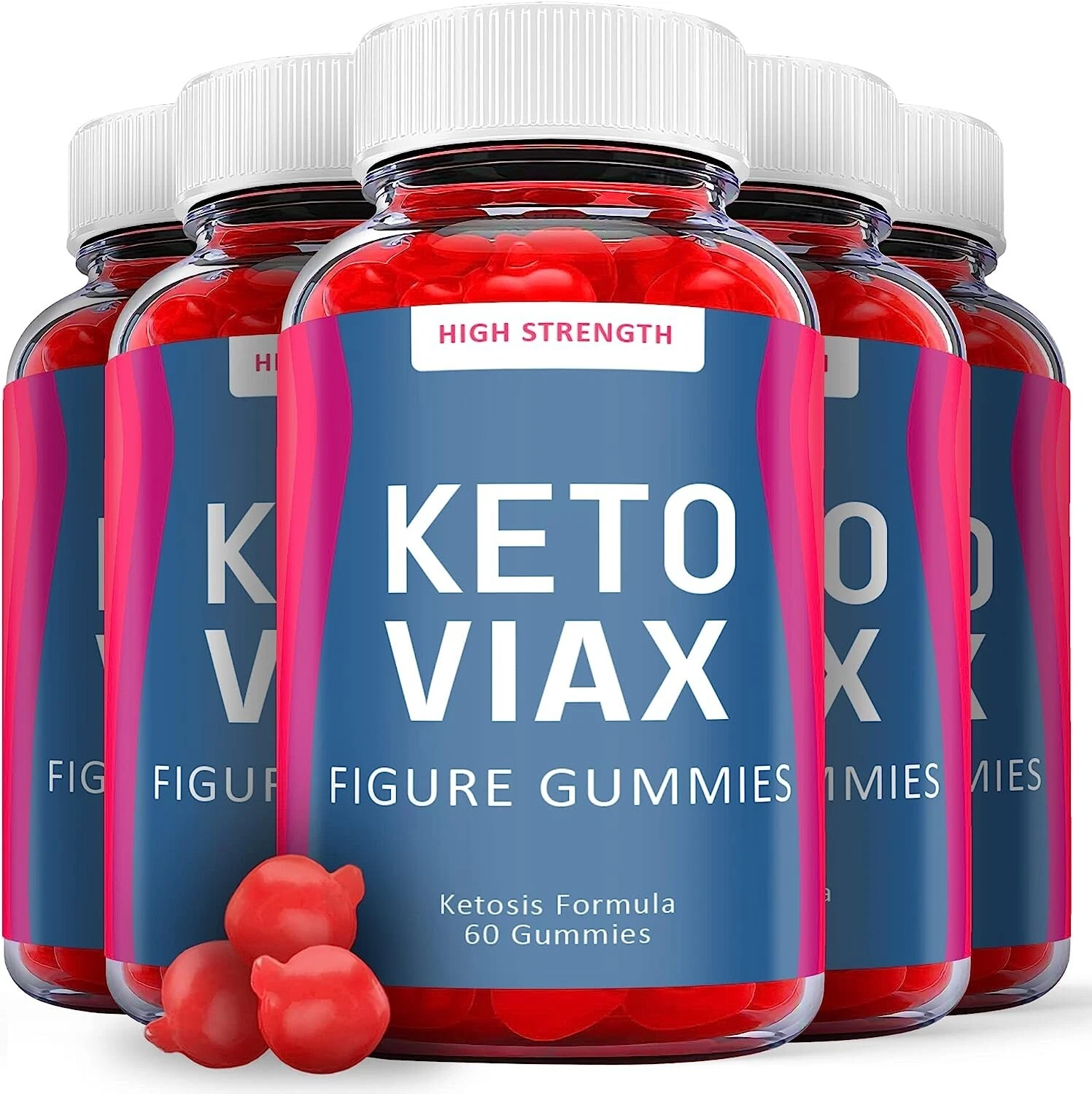 5 Pack - Keto Viax ACV Gummies - Vegan, Weight Loss Supplement - 300 Gummies