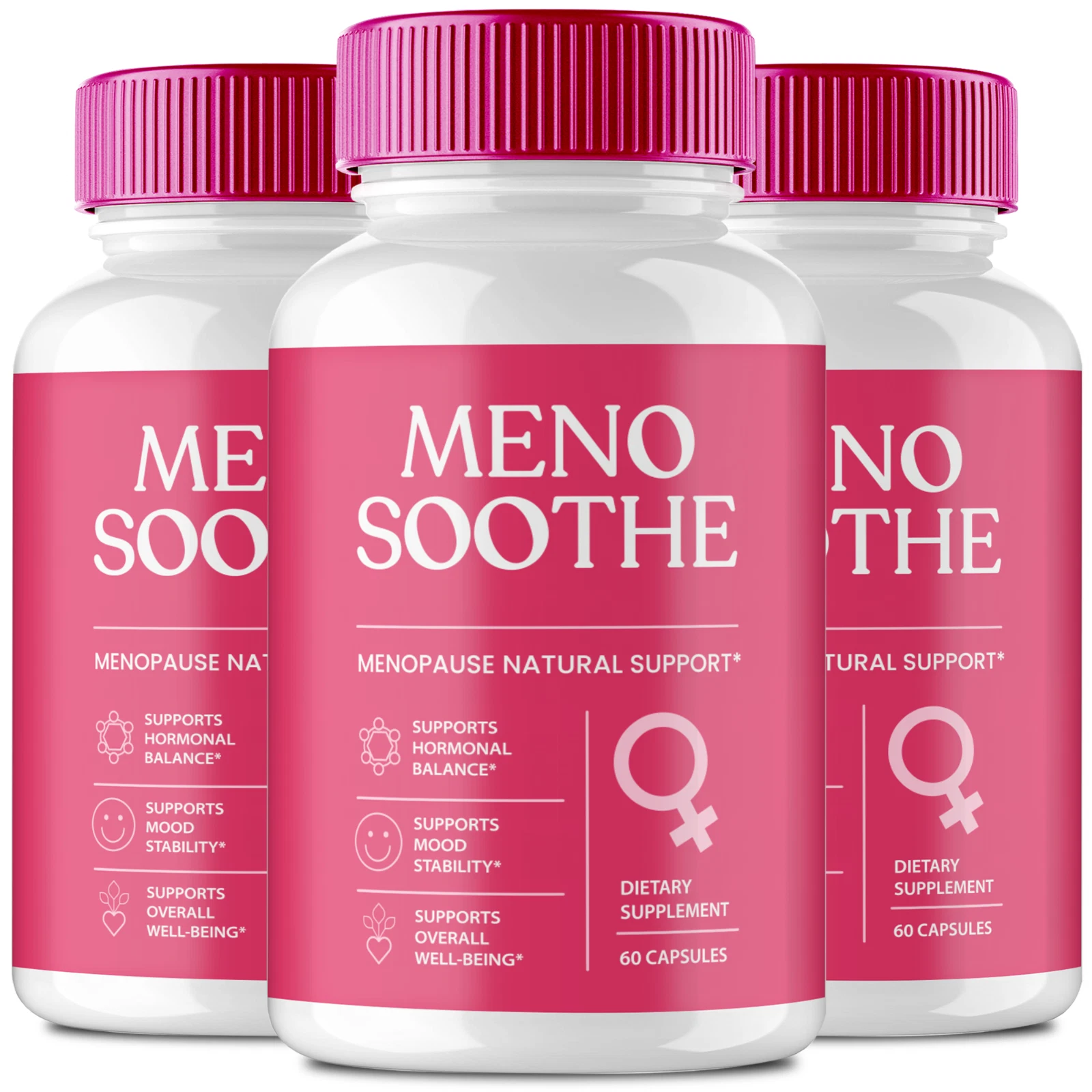 (3 Pack) Menosoothe Advanced Blood Formula Capsules, Meno Soothe Blood Pills