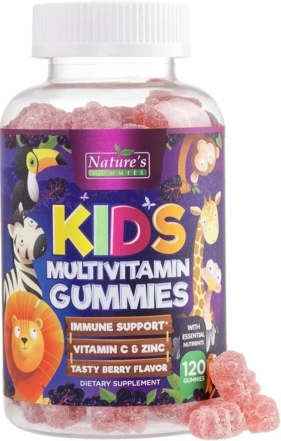 Kids Multivitamin Gummies - Daily Vitamins for Kids, Vitamin C, D3, Zinc Immune