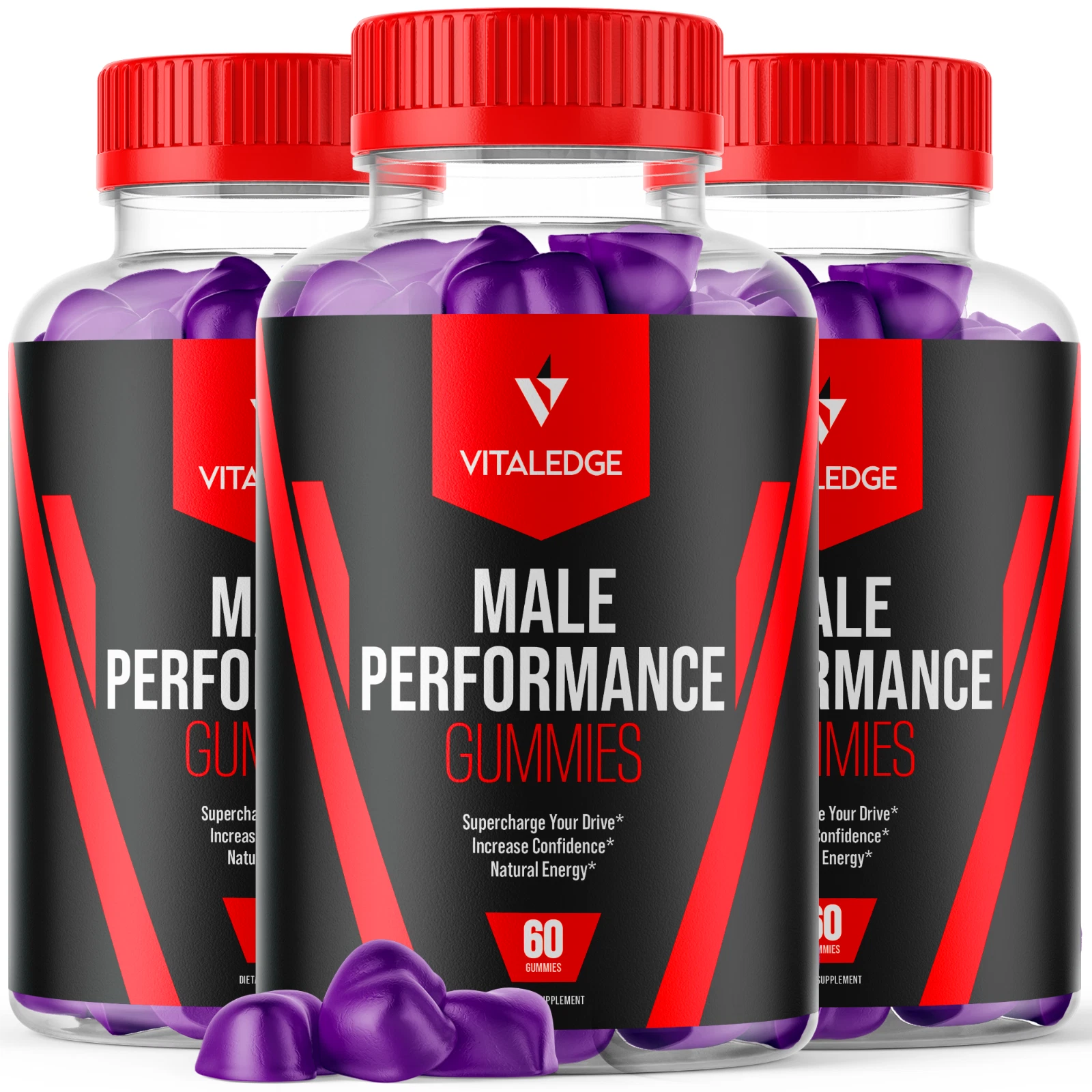 Vital Edge Gummies For Men, Advanced Performance Formula Supplement 180 Gummies
