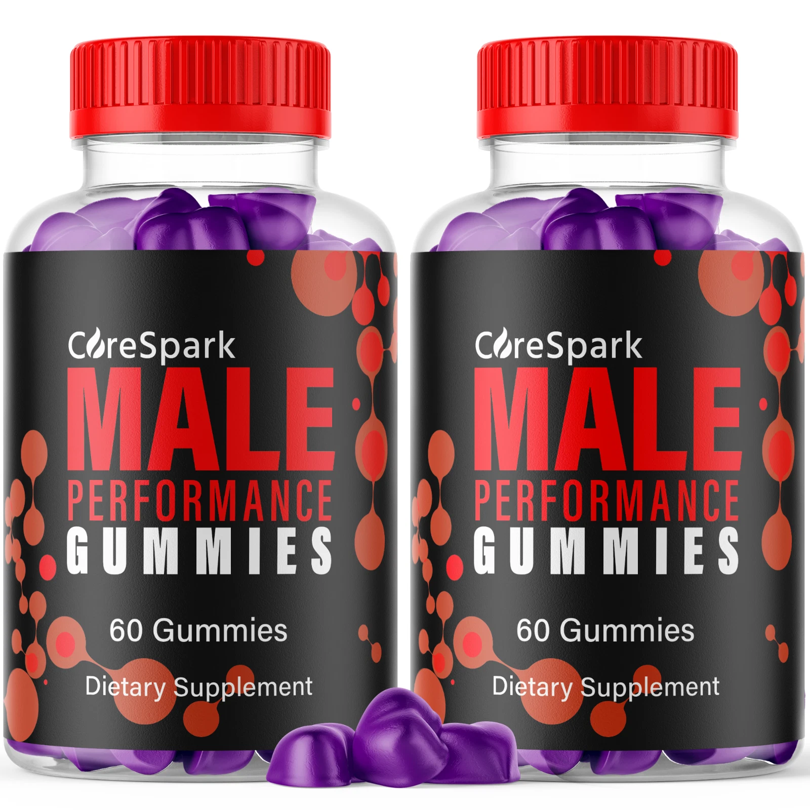 (2 Pack) Corespark Men's Gummies, Core Spark Advanced Pro Formula 120 Gummies