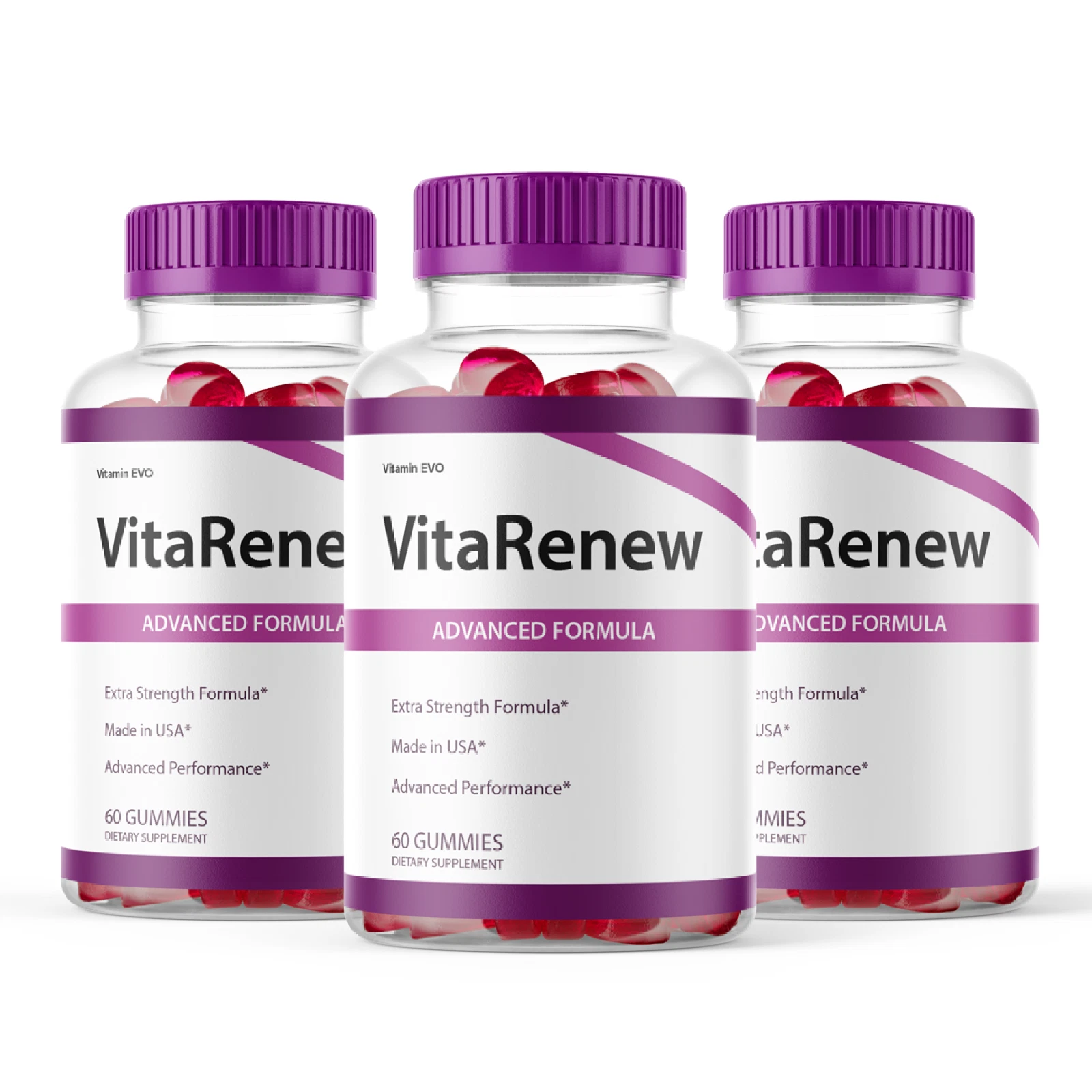 (3 Pack) VitaRenew Gummies, Vita Renew Advanced Support Gummies (180 Gummies)