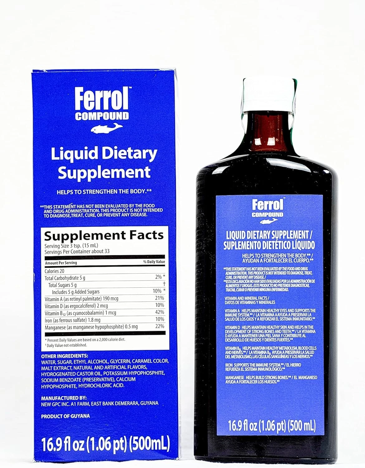 Ferrol Compound Dietary Supplement 16.9 oz (500mL)