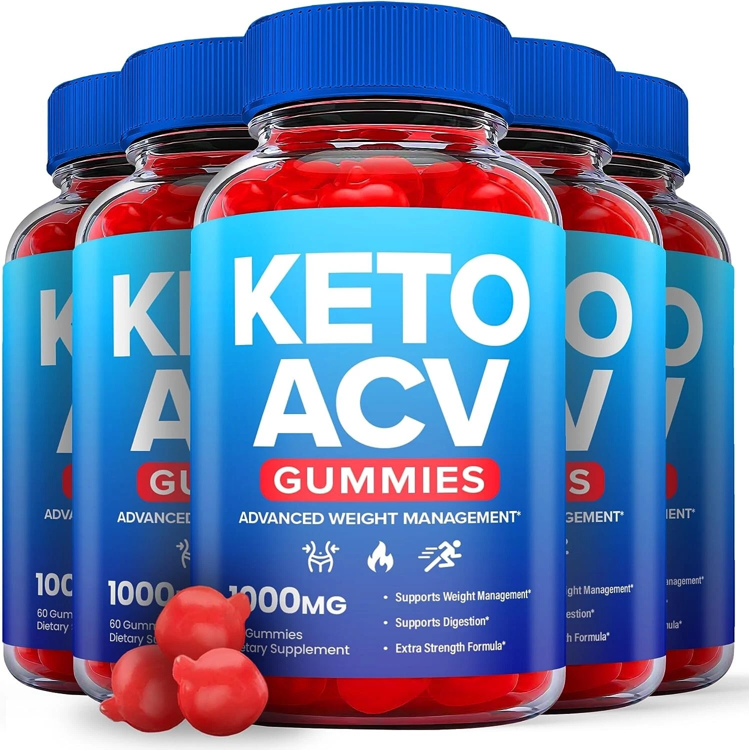 Blue Burn Keto Gummies - Blue Burn Keto ACV Gummies For Weight Loss (5 Pack)