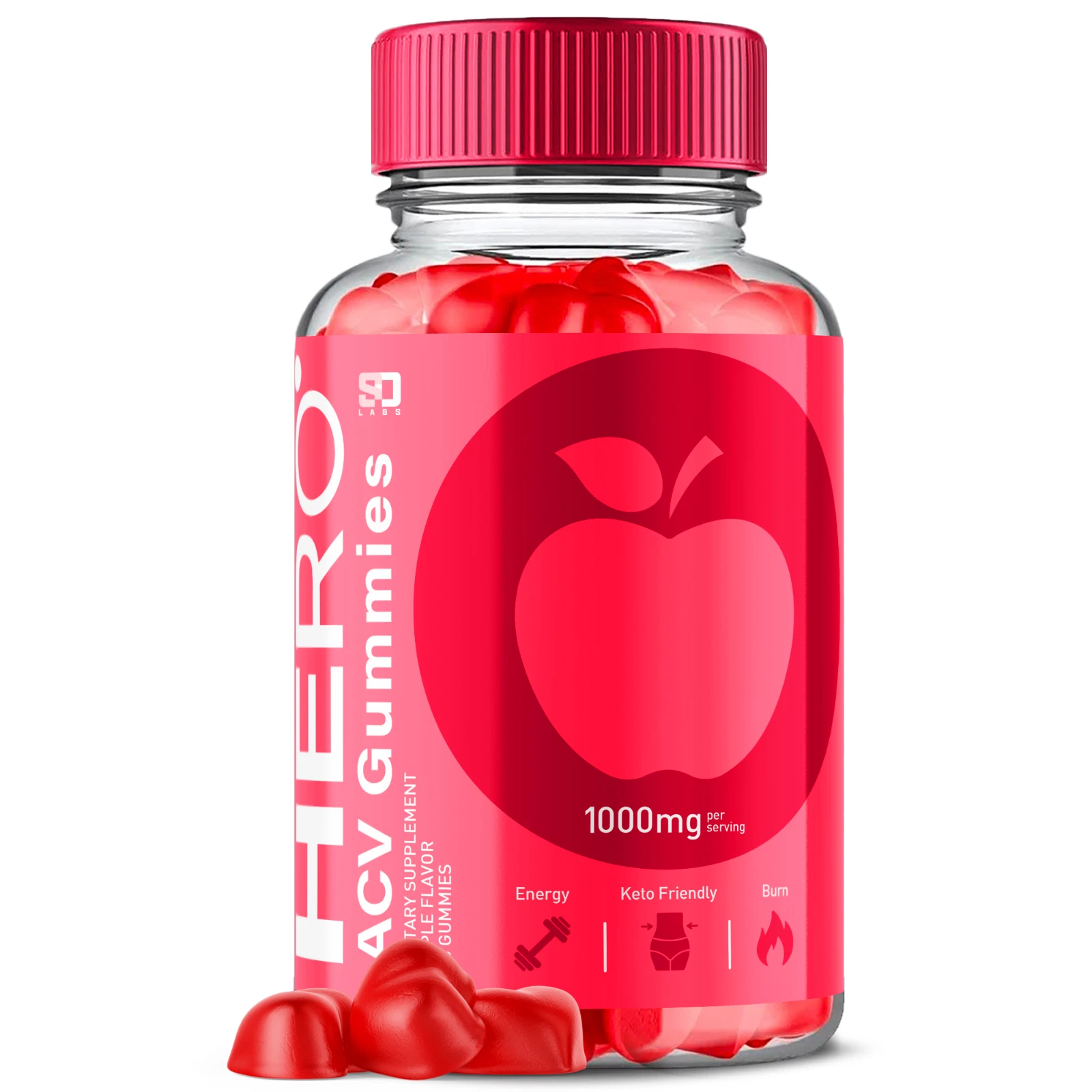 Hero ACV Gummies, Hero Keto ACV Gummies Energy and Ketosis Support (60 Gummies)