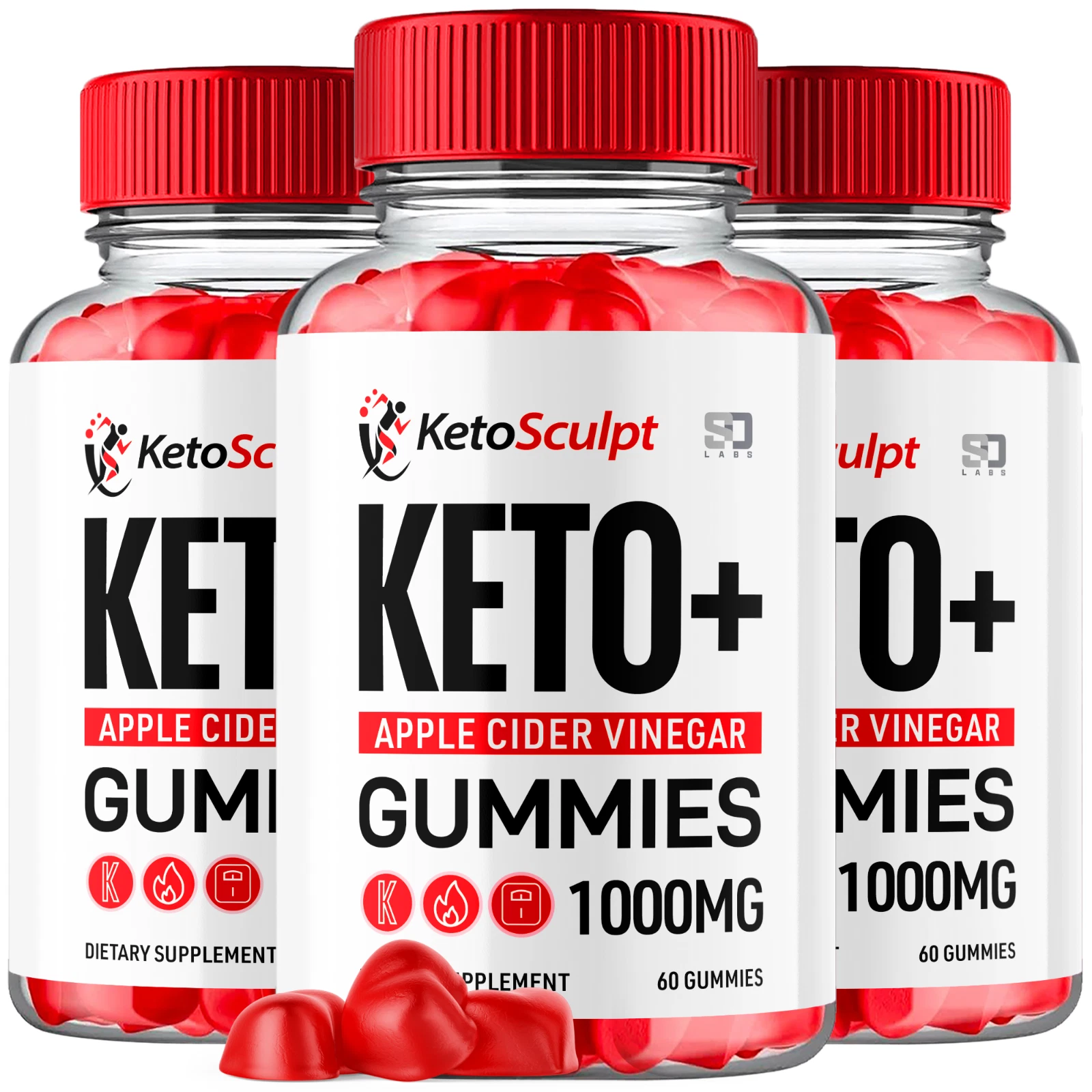 (3 Pack) Keto Sculpt Gummies - Keto ACV Gummys For Balanced Lifestyle - 180 Gums