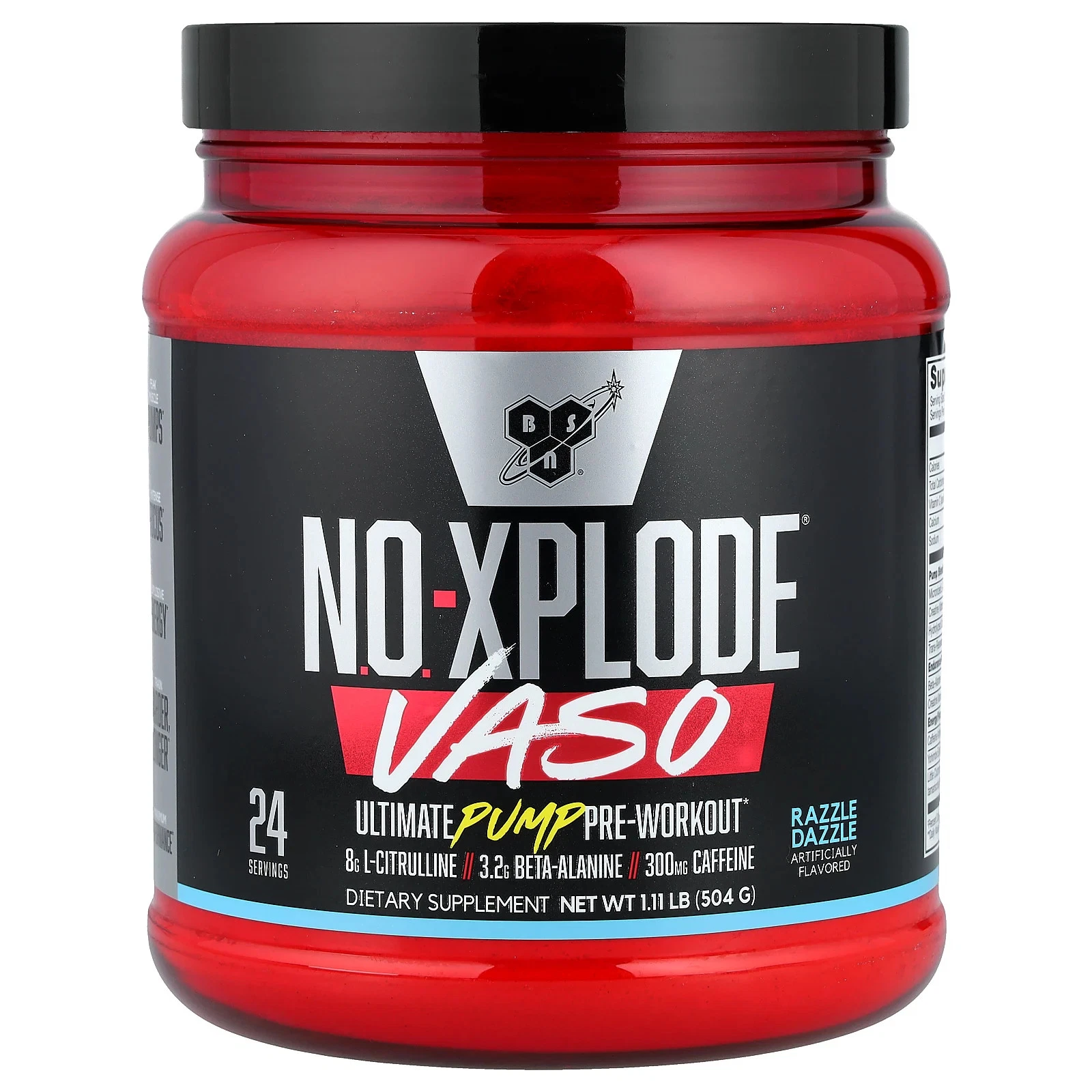 No-Xplode® VASO, Ultimate Pump Pre-Workout, Razzle Dazzle, 1.11 lb (504 g)