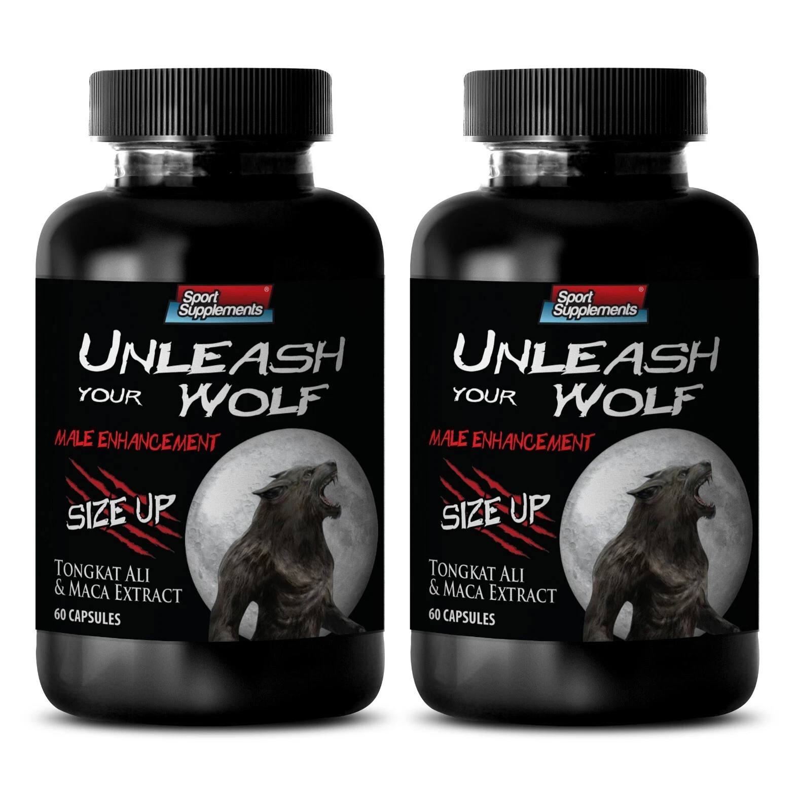 sharp mind - UNLEASH YOUR WOLF - sustained energy 2 Bottles 120 Capsules