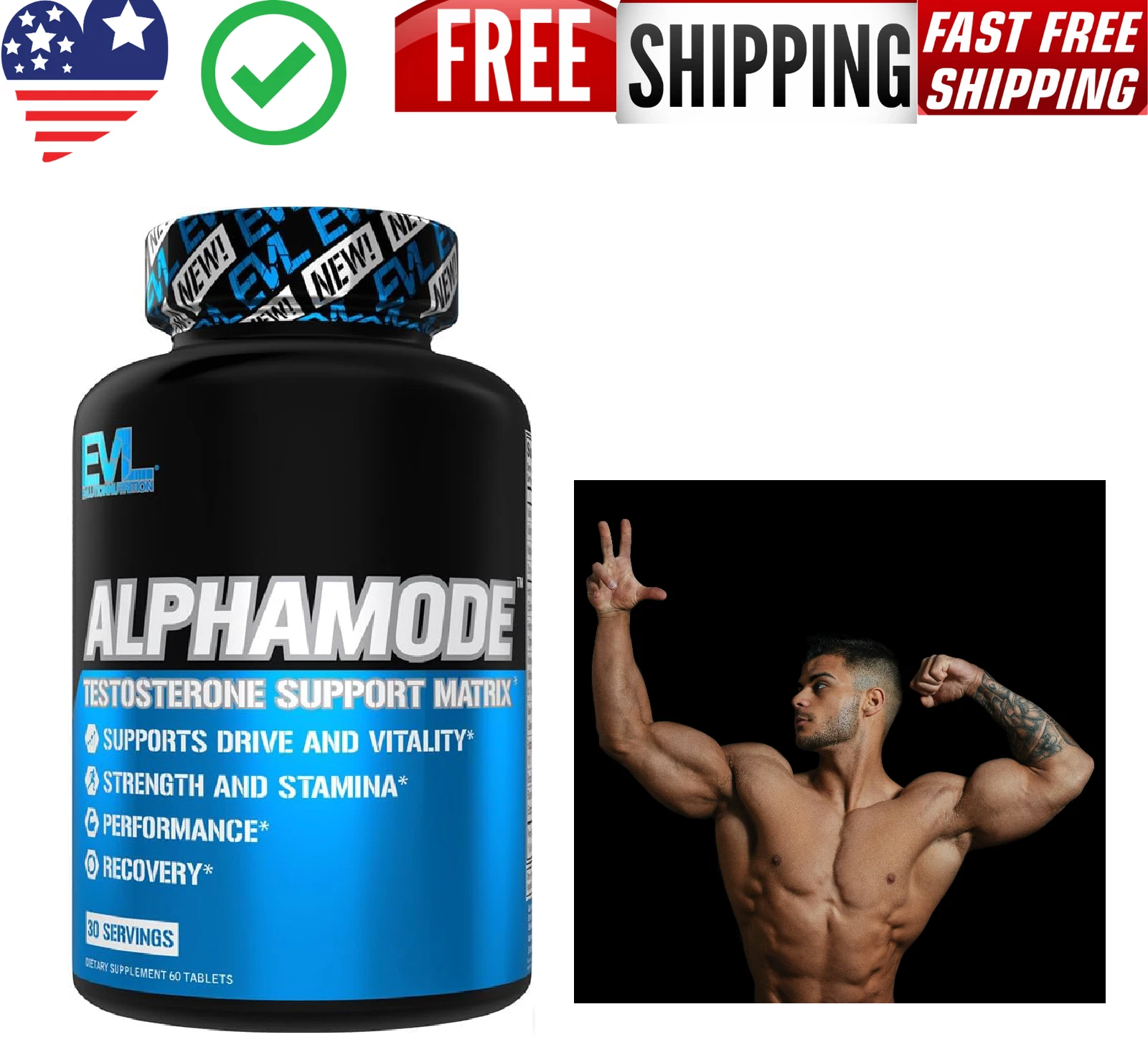 EXTREME BODYBUILDING ANABOLIC LEGAL TESTOSTERONE MUSCLE BOOSTER NO STEROIDS/HGH