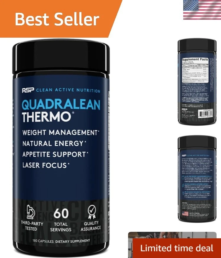Clean Energy & Appetite Control - QuadraLean Thermogenic Weight Loss Supplement