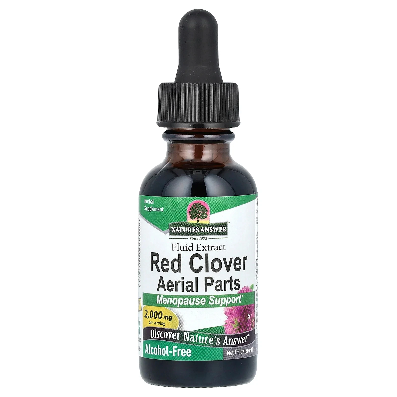 Nature s Answer Red Clover Alcohol-Free 2 000 mg 1 fl oz 30 ml Alcohol-Free,