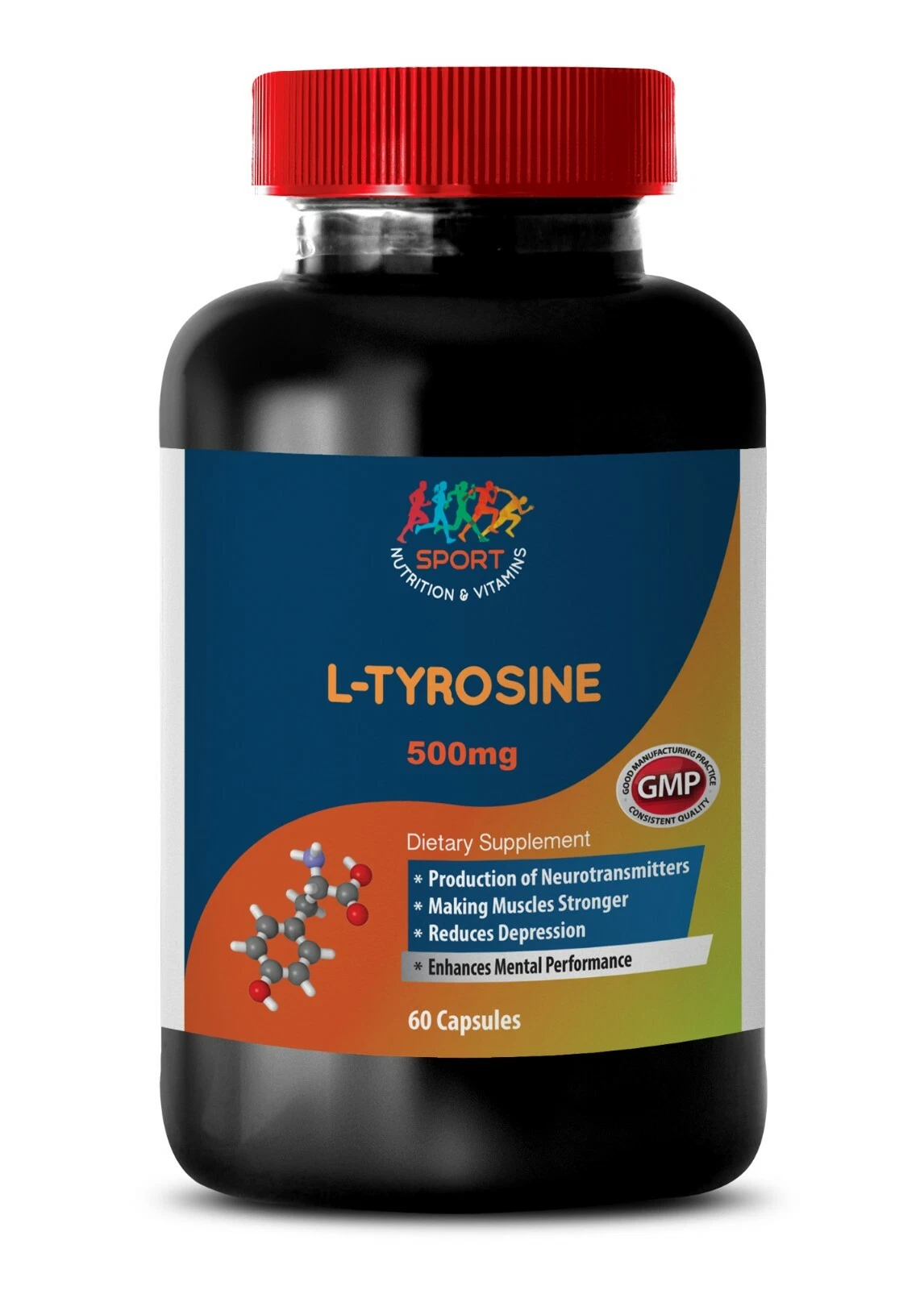 norepinephrine supplement - L-TYROSINE 500MG - brain boosting pills 1B
