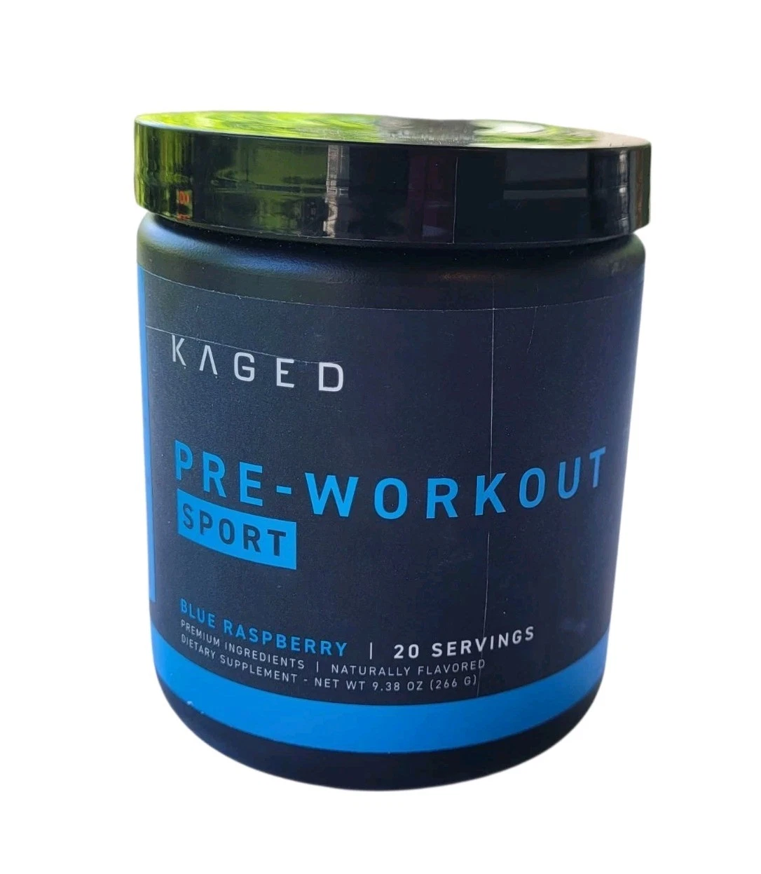 NEW-SEALED-Kaged Blue Raspberry Pre Workout Powder 9.38 oz EXP 7/26