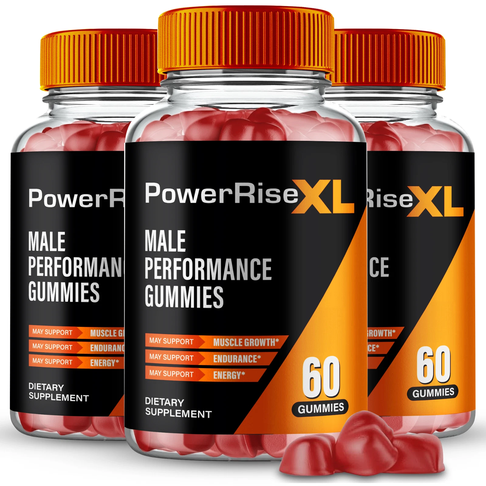 (3 Pack) Power Rise XL Gummies for Men, PowerRiseXL Male Performance Gummy