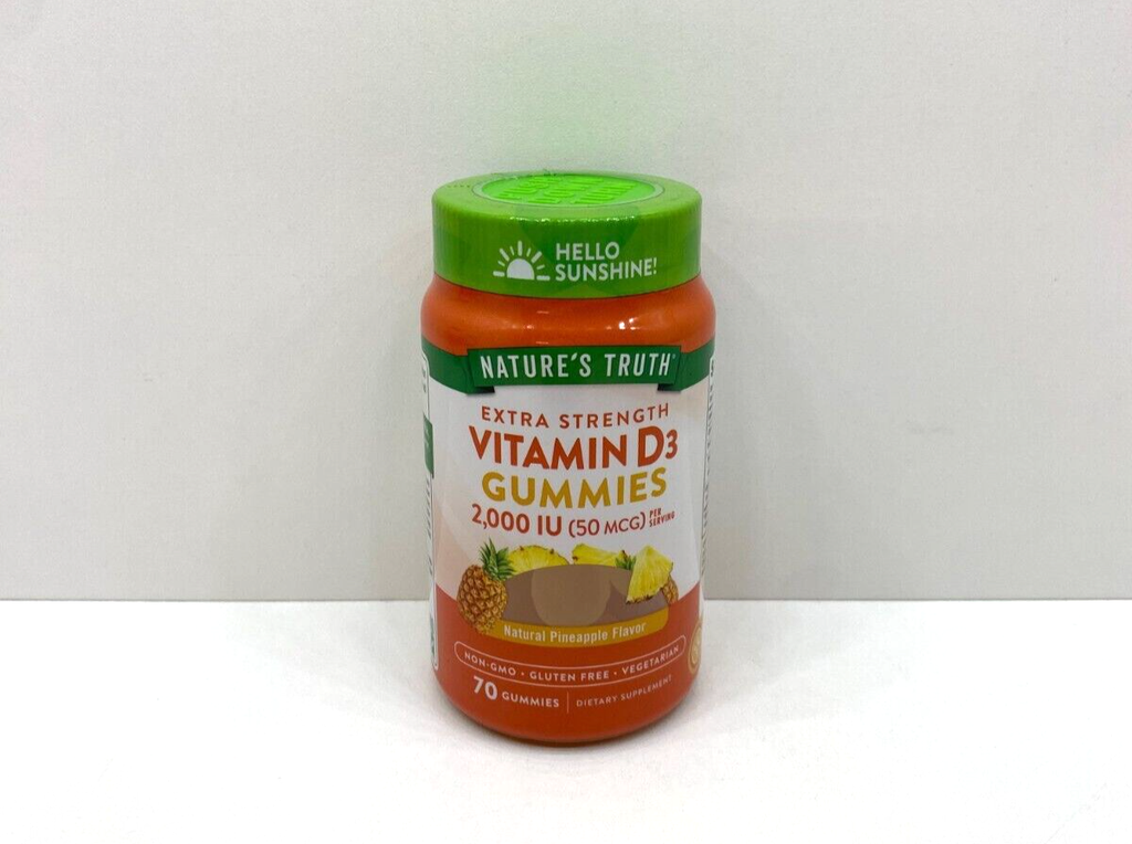 NEW Nature's Truth Extra Strength Vitamin D3 Gummies 2000 IU 50 MCG 10/2025