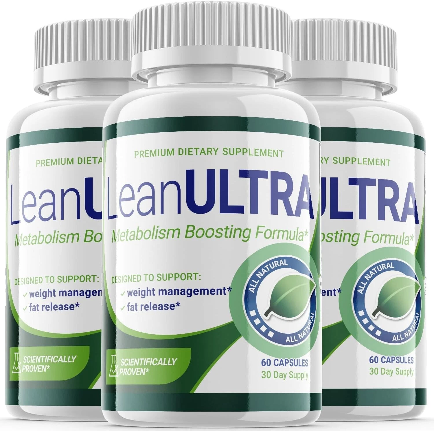 (3 Pack) LeanUltra Keto Capsules - Support Weight Loss & Fat Burn - 180 Pills