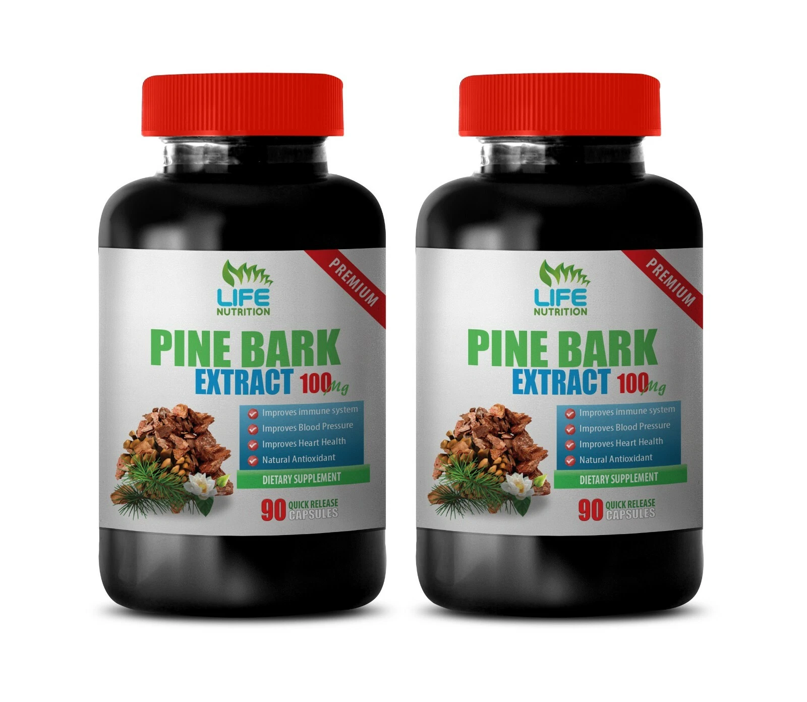 immune support antioxidant - PINE BARK EXTRACT anti inflammation supplements 2B