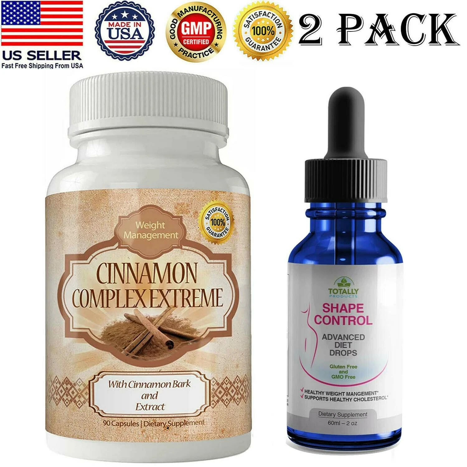 Cinnamon 1000mg Capsules Weight Loss Diet Drops Appetite Suppressant Fat Burning