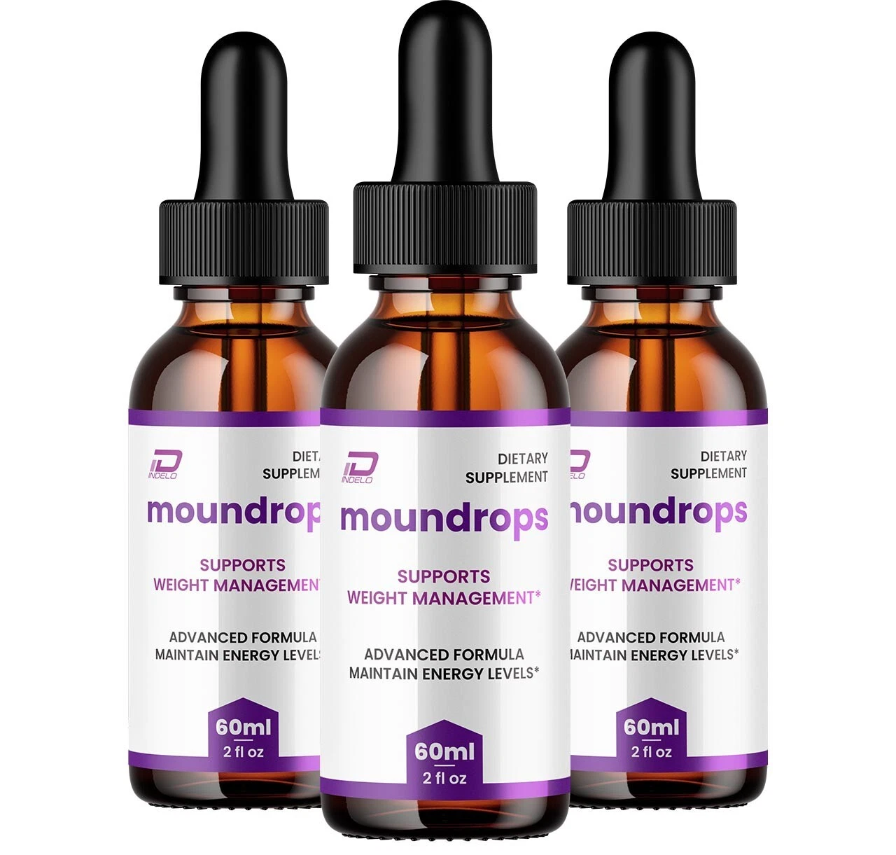 (3 Pack) Moundrops Liquid Drops - Moun drops Weight Management, Healthy Levels