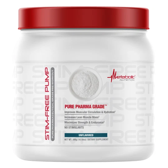 METABOLIC NUTRITION STIM-FREE PUMP Pure Pharmaceutical Grade Pre-Workout