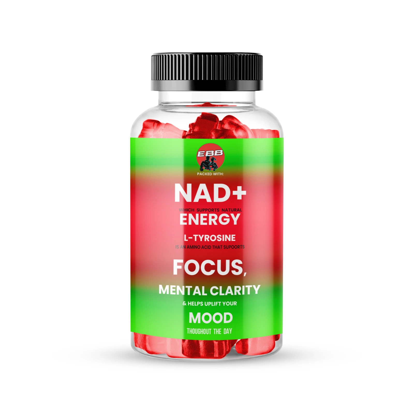 NAD+ – Energy+ Clarity Fat Burner Gummies – ACV + Garcinia + Craving Control