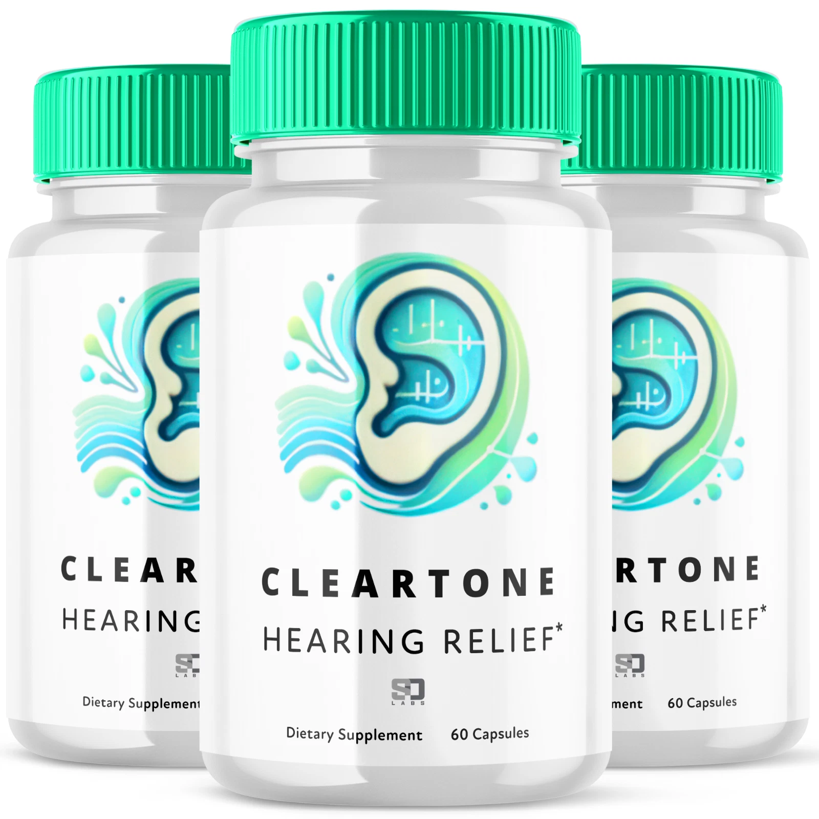 (3 Pack) Clear Tone Pills - Ear Health Support & Tinnitus Relief - 180 Capsules