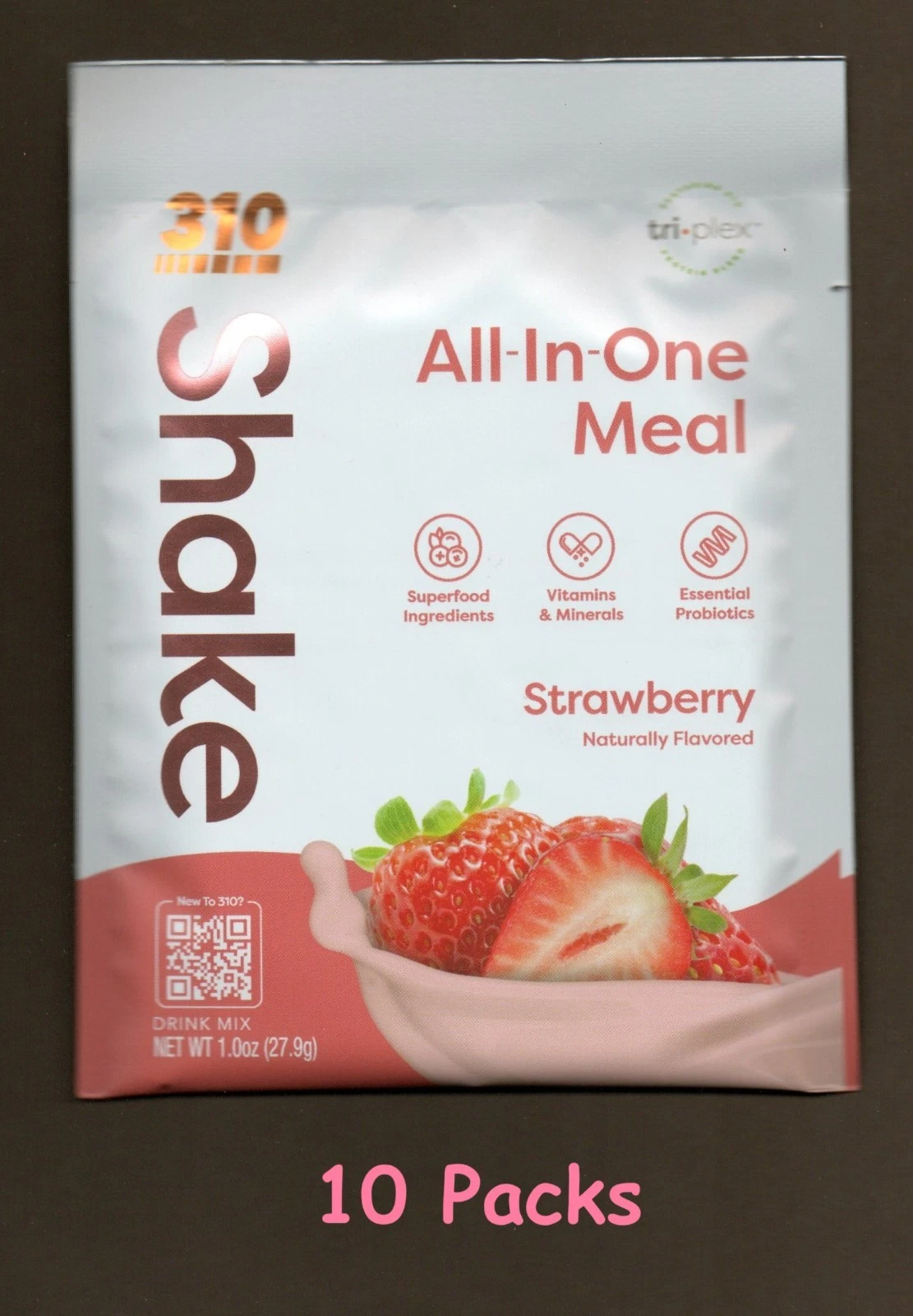 310 Shake, Lot of 10 Packets Strawberry, Expire 11/2025
