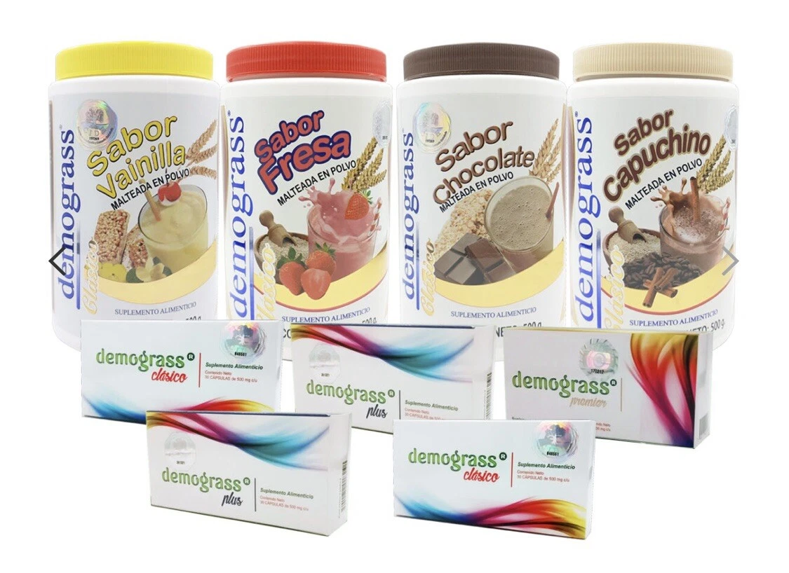 DEMOGRASS Chocolate SHAKE And Pills MEAL REPLACEMENT LOSE WEIGHT Fast