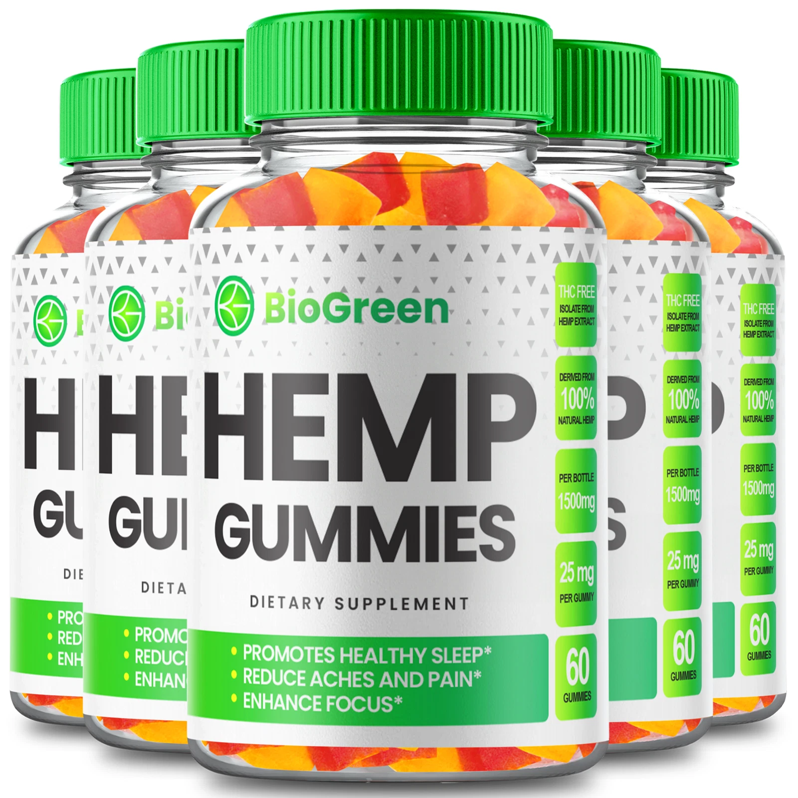 Biogreen Gummies - Official Formula (5 Pack)