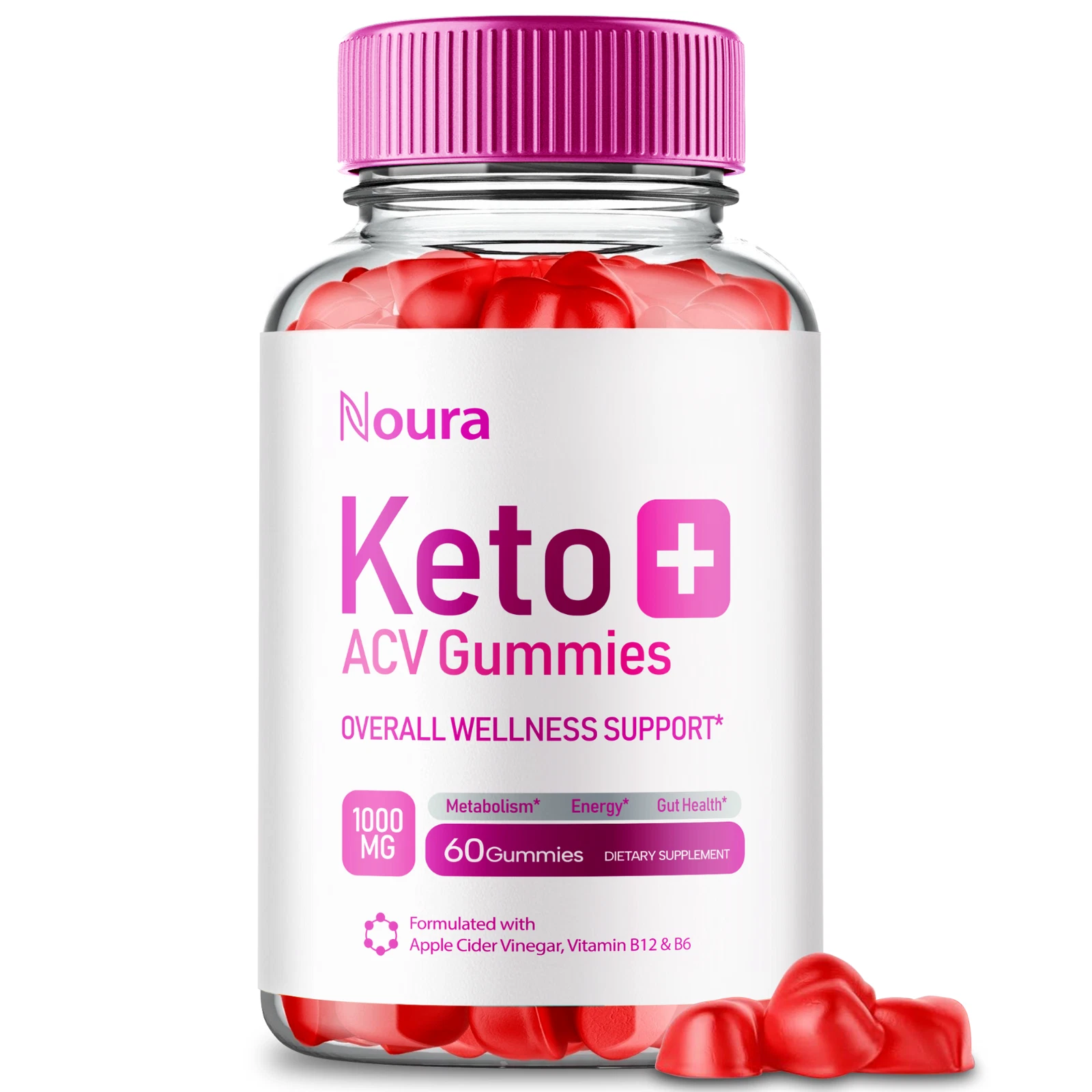 Noura Keto ACV Gummies - Support Cleanse & Detox, Weight Loss Gummy 60ct
