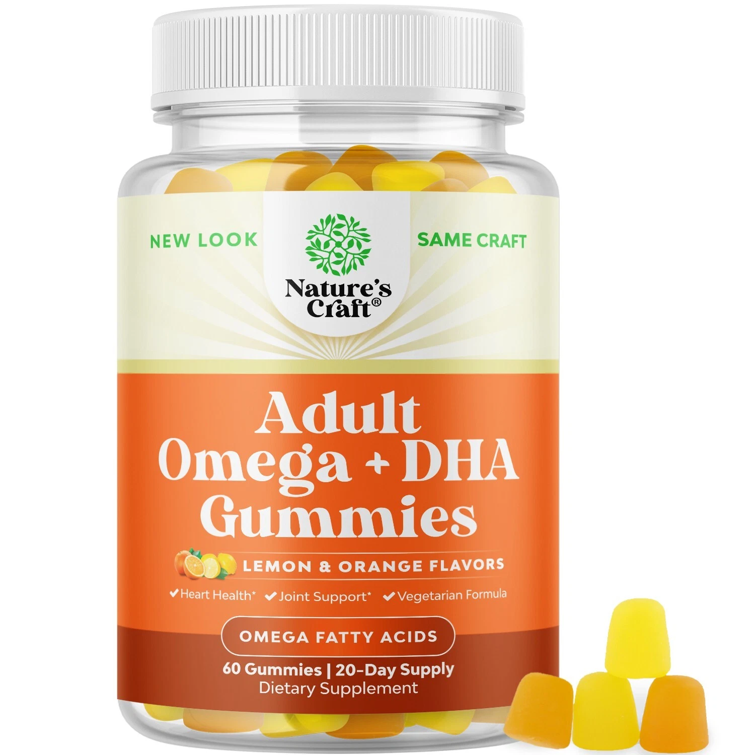 Vegetarian Omega 3 Gummies for Adults - Vegetarian Omega 3 6 9 DHA Gummies