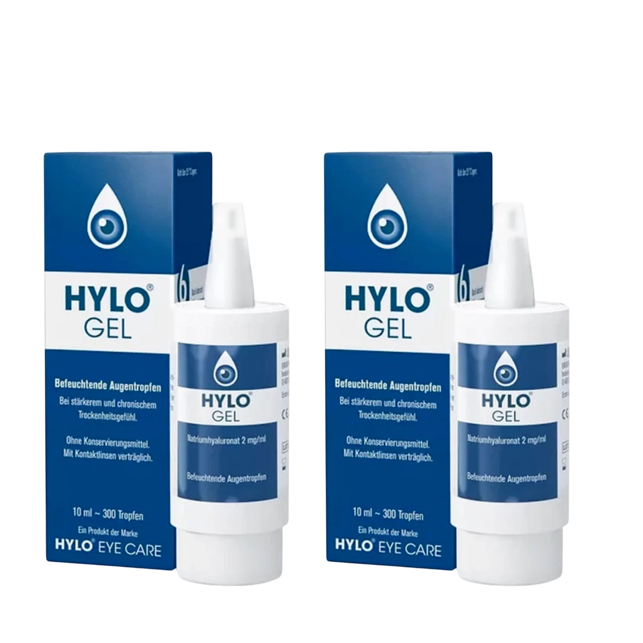 2 X Hylo Gel 10ml Hyaluronic Eye Drops Ursapharm FREE SHIPPING Worldwide