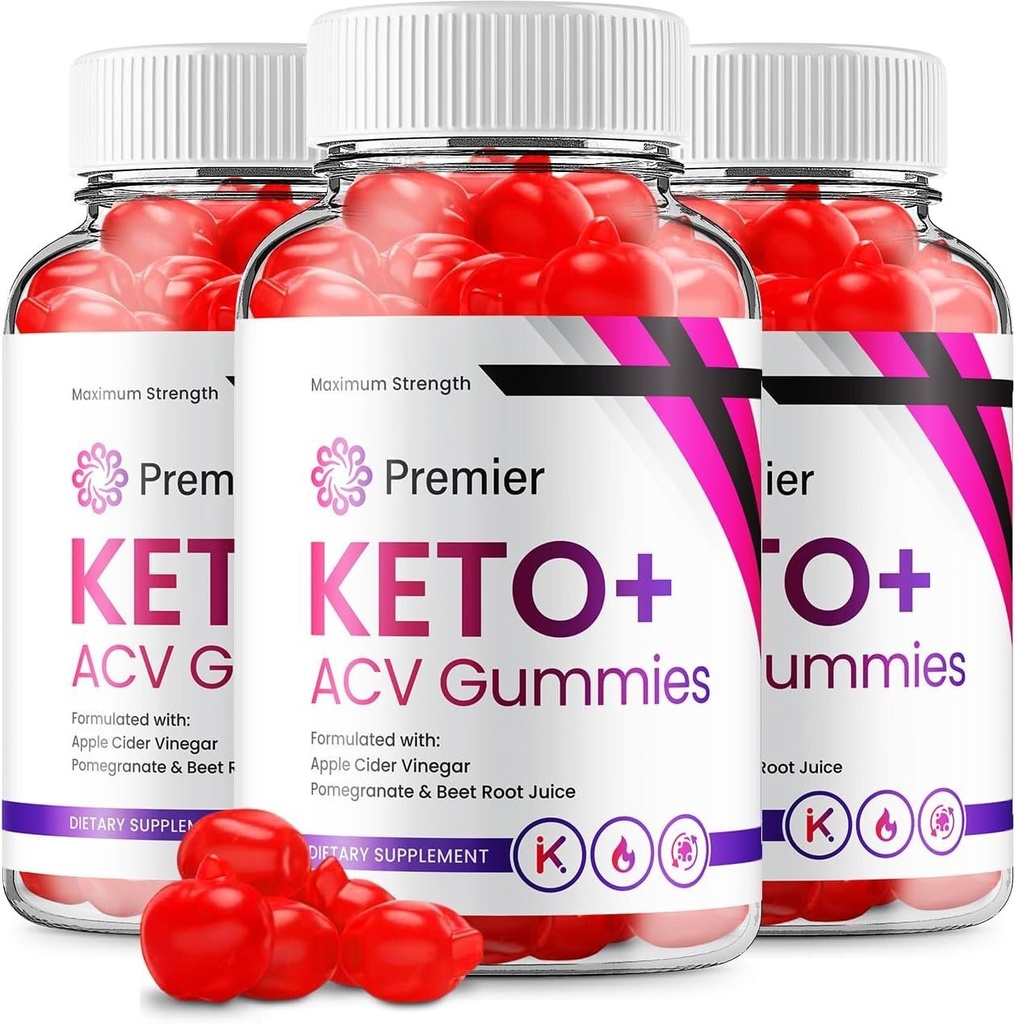 (3 Pack) Premier Keto ACV Gummies - Official - Keto Premiere ACV Advanced...