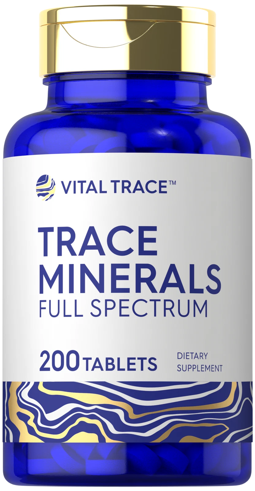 Trace Minerals | 200 Tablets | Non-GMO & Gluten Free | by Vital Trace