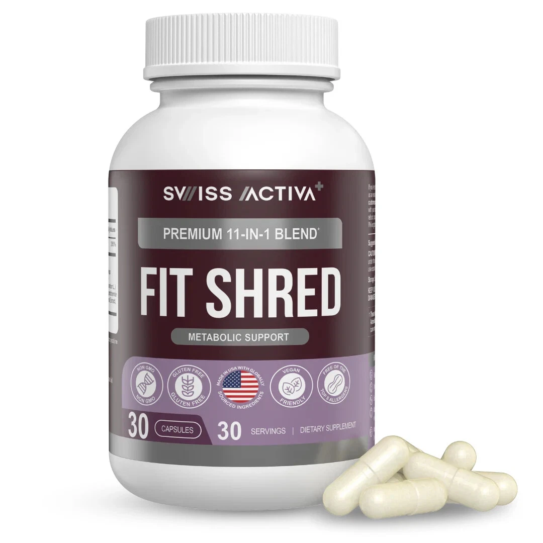 Fit Shred 11-in-1 Appetite Control & Thermogenic Green Tea Supplement EXP 01/27