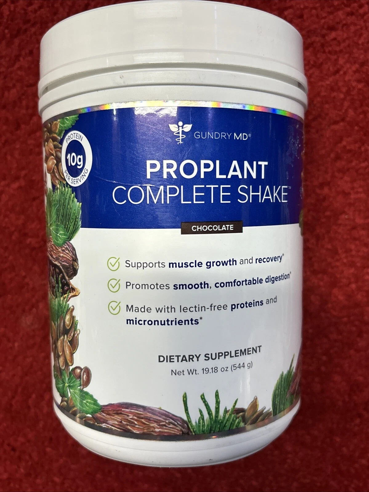 Gundry MD ProPlant Complete Shake CHOCOLATE 542g 19.1 oz Exp 12/26