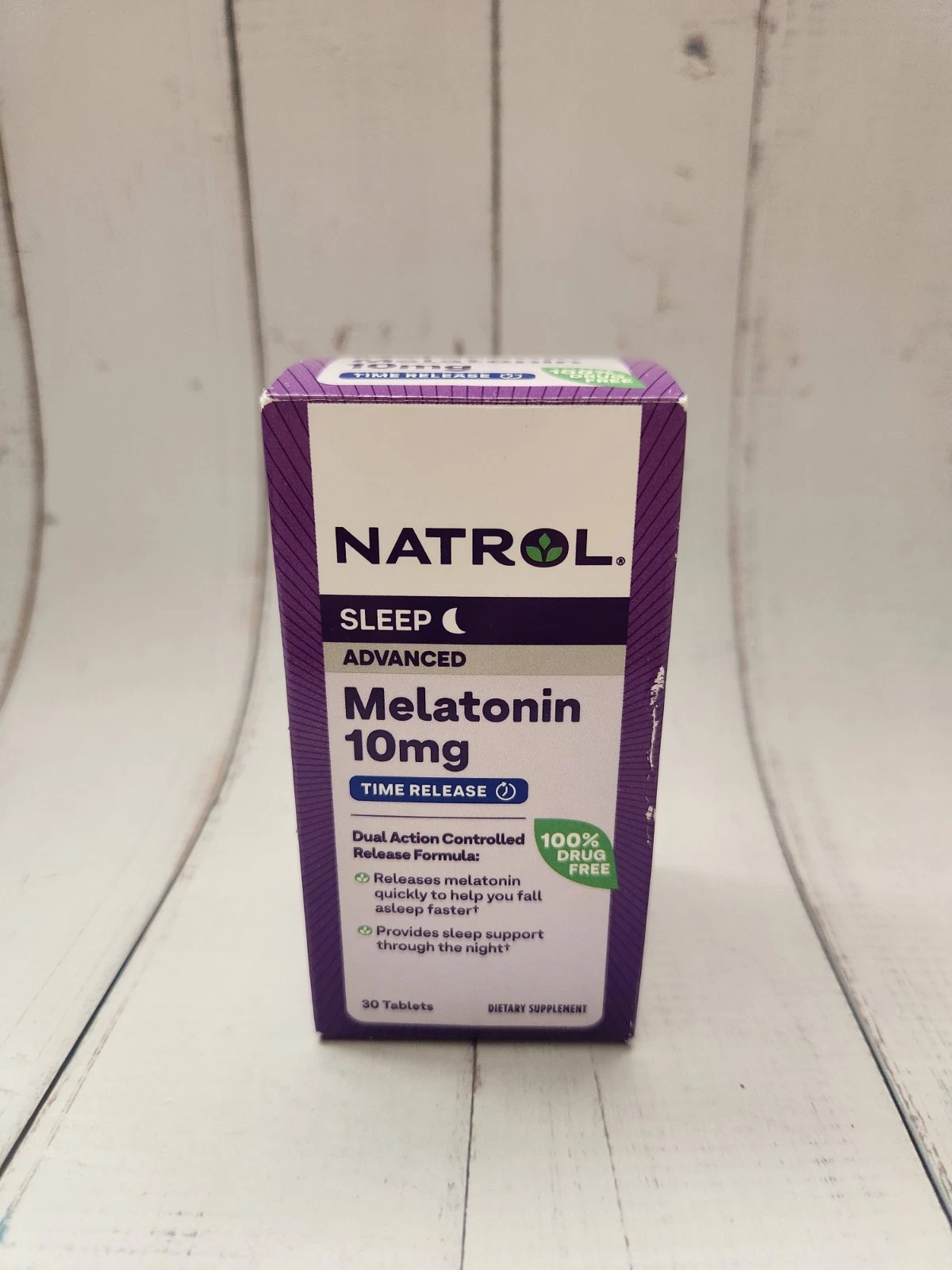 Natrol Advanced Sleep Melatonin 10 mg, Time Release, 30 Tablets, Exp: 12-2026