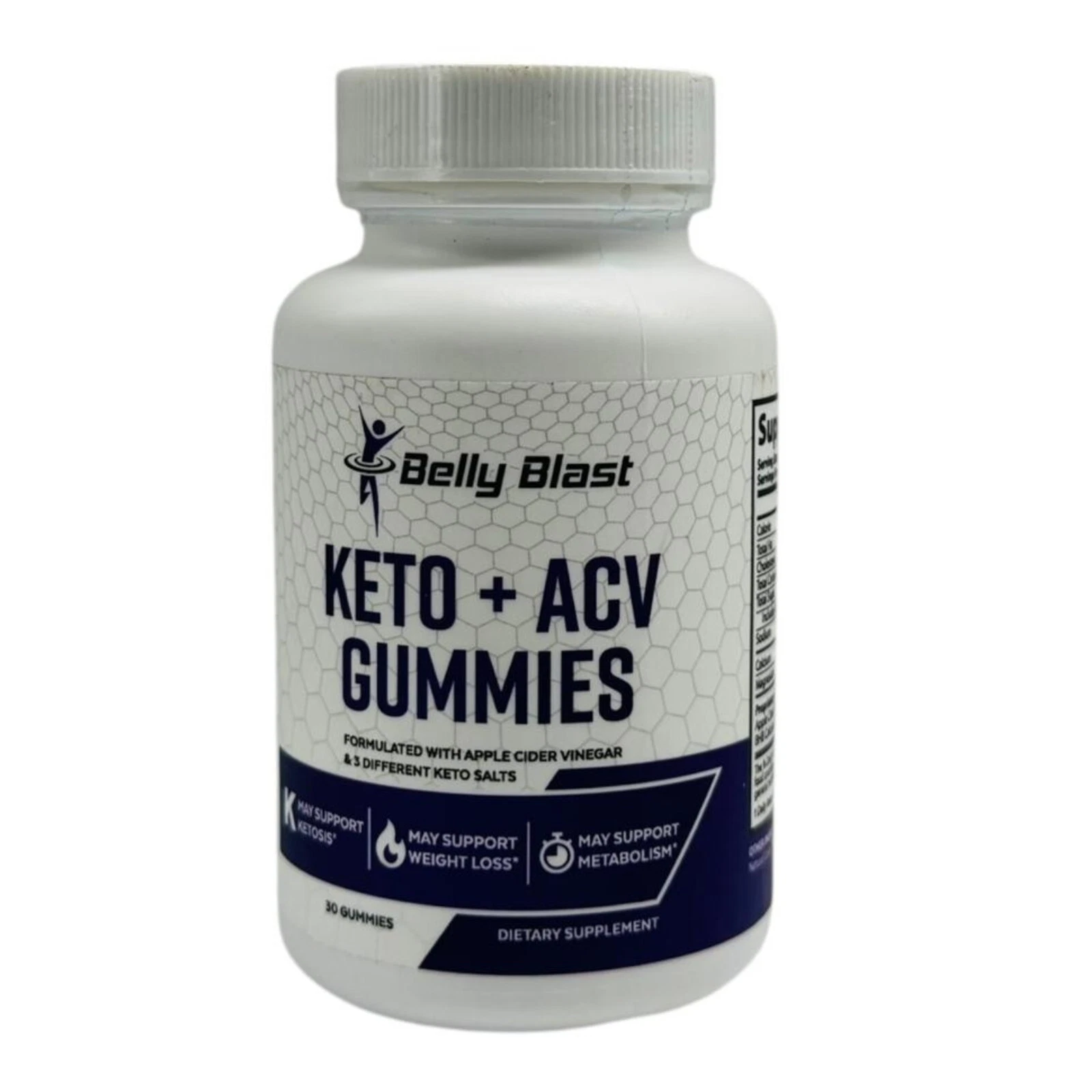Belly Blast Keto + ACV Gummies 30ct Weight Loss Metabolism Support Exp 09/25