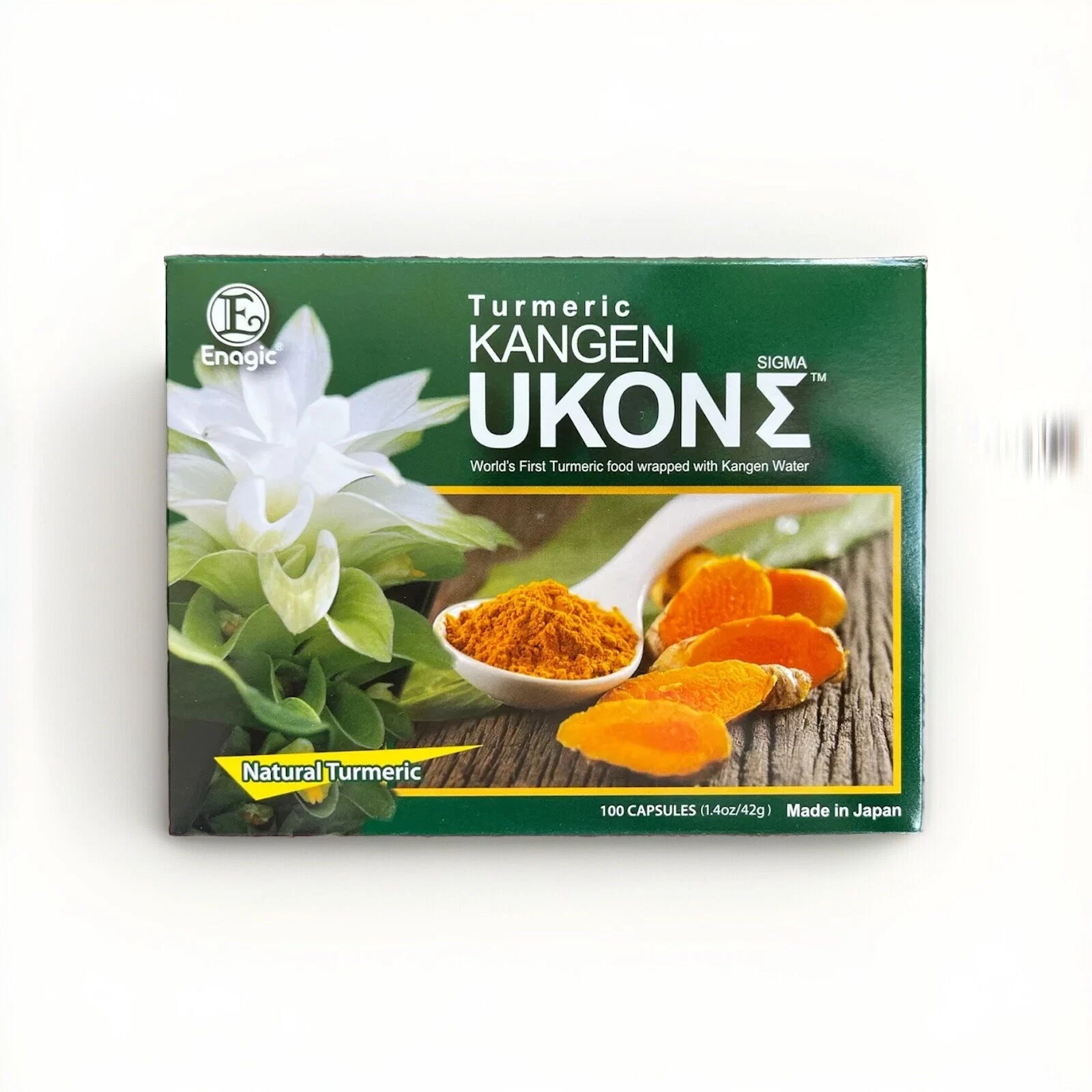 Kangen Ukon Turmeric ENAGIC 100% Organic 100 Capsules (Exp 2027)