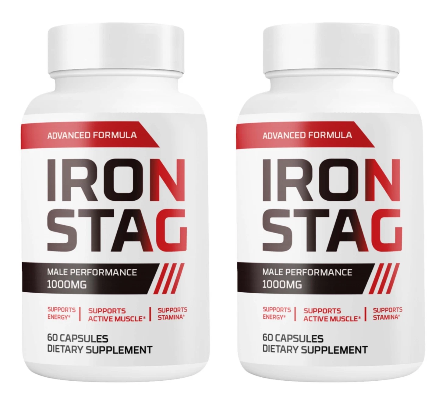 (2 Pack) Iron Stag for Men, IronStag Advanced Formula for Male Health Support