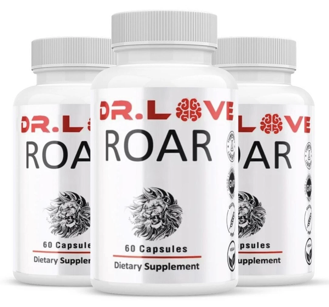 Dr. Love Roar Supports Energy and Vitality Male Health Supplement ( 3 Pack )