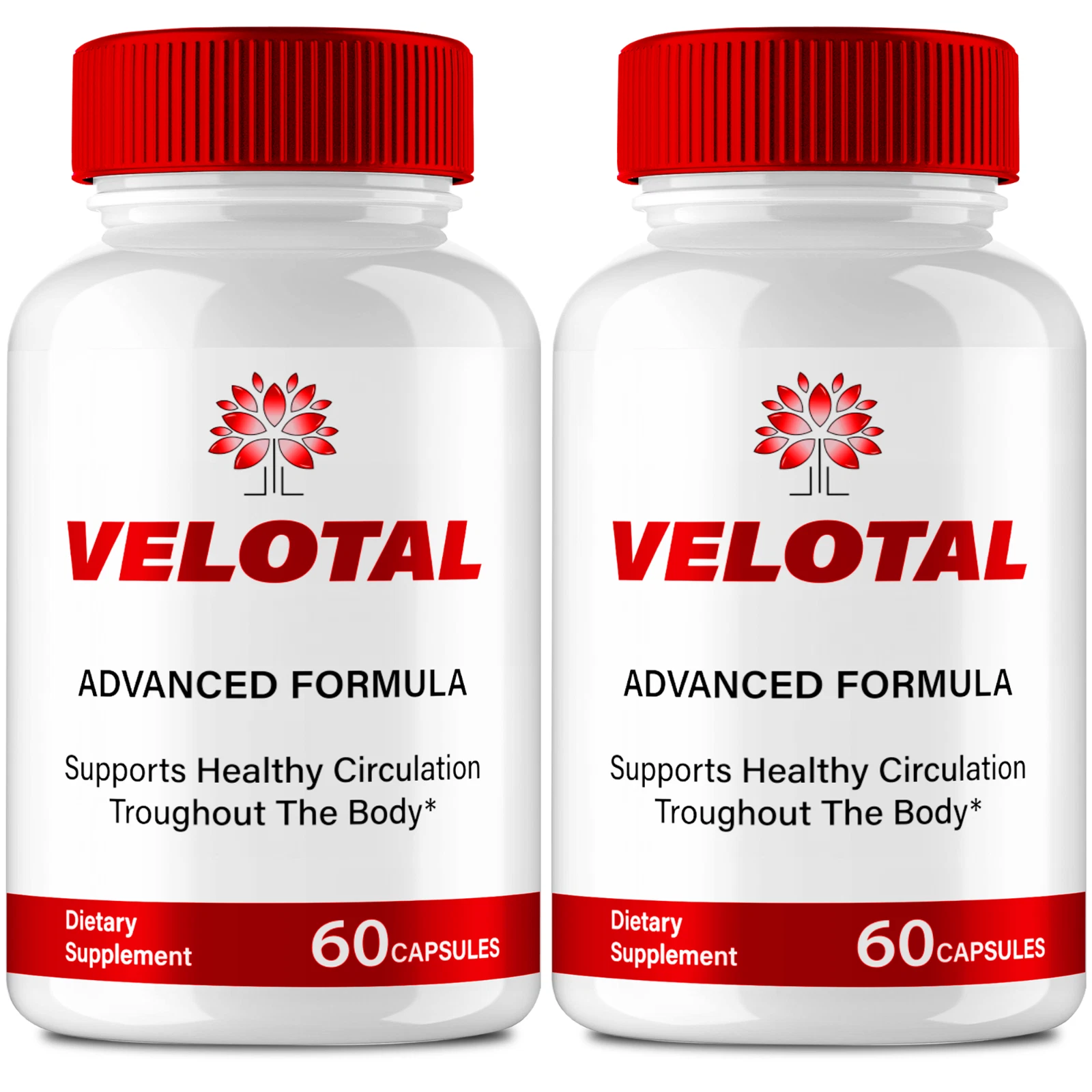 (2 Pack) Velotal for Men, Maximum Strength Male Vitality and Energy Capsules