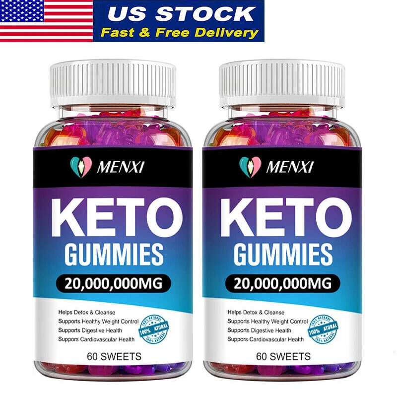 2×Keto Acv Gummies - Weight Loss, Appetite Suppressant, Liver Detox - Fat Burner