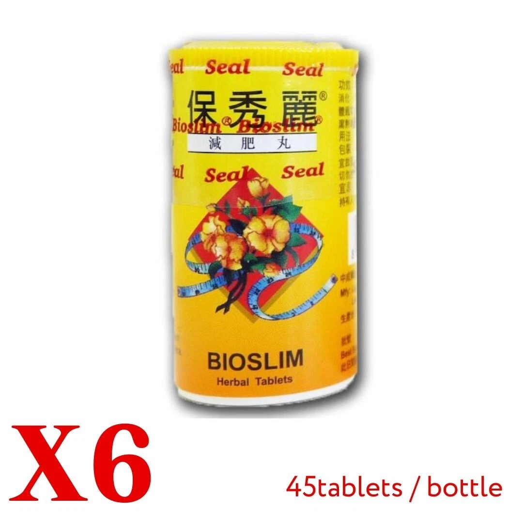 (Set of 6) Bioslim Bio Slim Herbal Natural 45 Tablets made in Switzerland