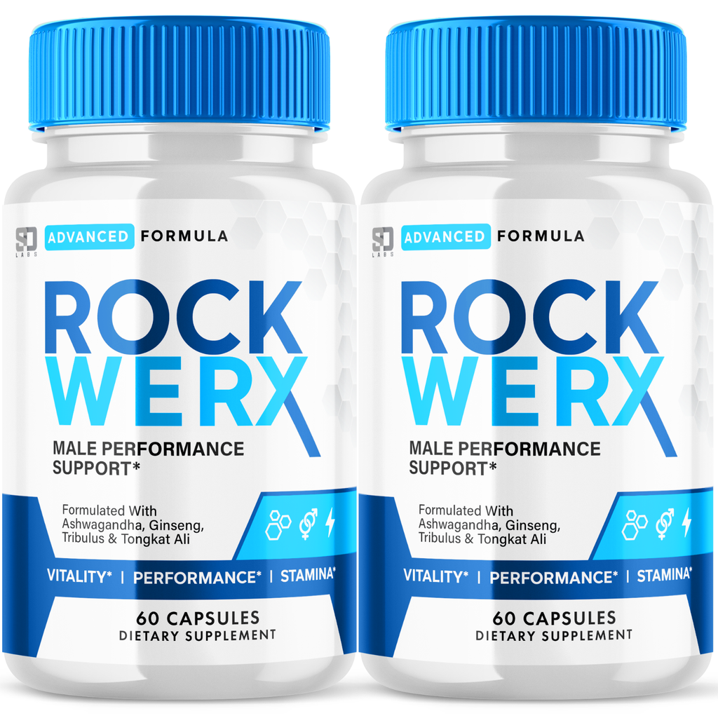 (2 Pack) Rock Werx Male Pills, Maximize Energy, Vitality & Stamina 120 Capsules